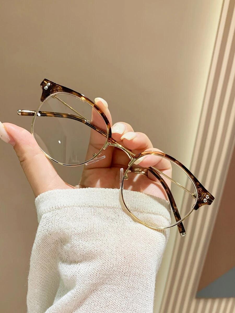 SHEIN OKULARY ZERÓWKI ANIMAL PRINT S07