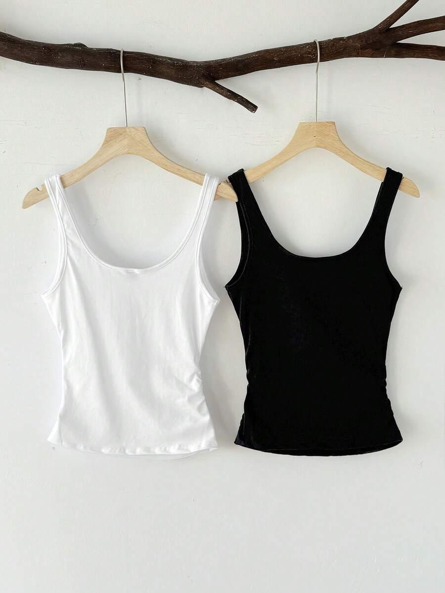 SHEIN TOP NA RAMIĄCZKACH 2-PACK S06__S