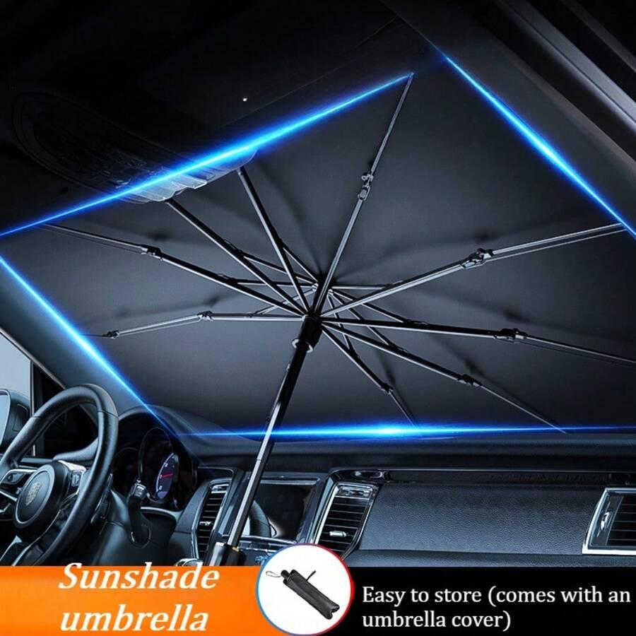 SHEIN CZARNA OSŁONA NA SZYBĘ PARASOL S07__65X120
