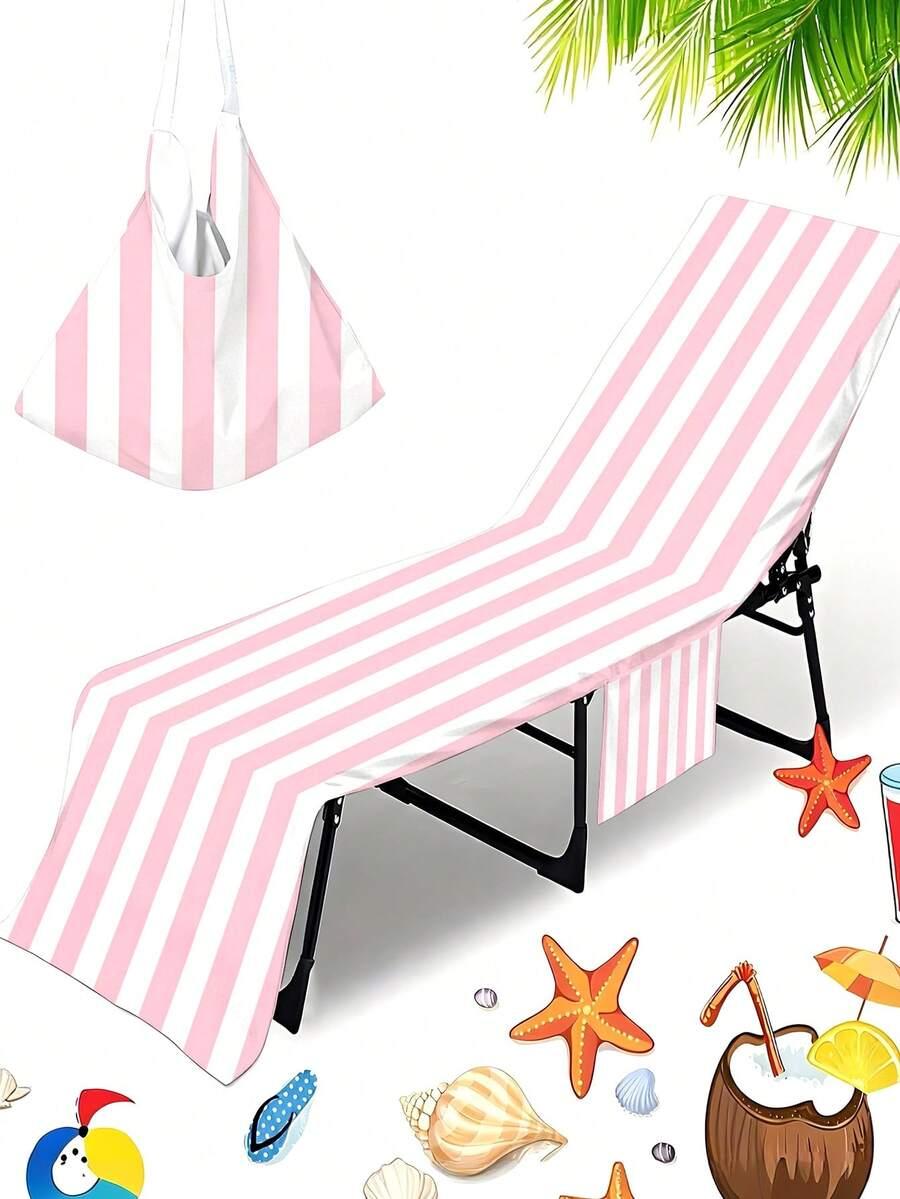 SHEIN RĘCZNIK PLAŻOWY WZÓR PASKI S07__80X160CM