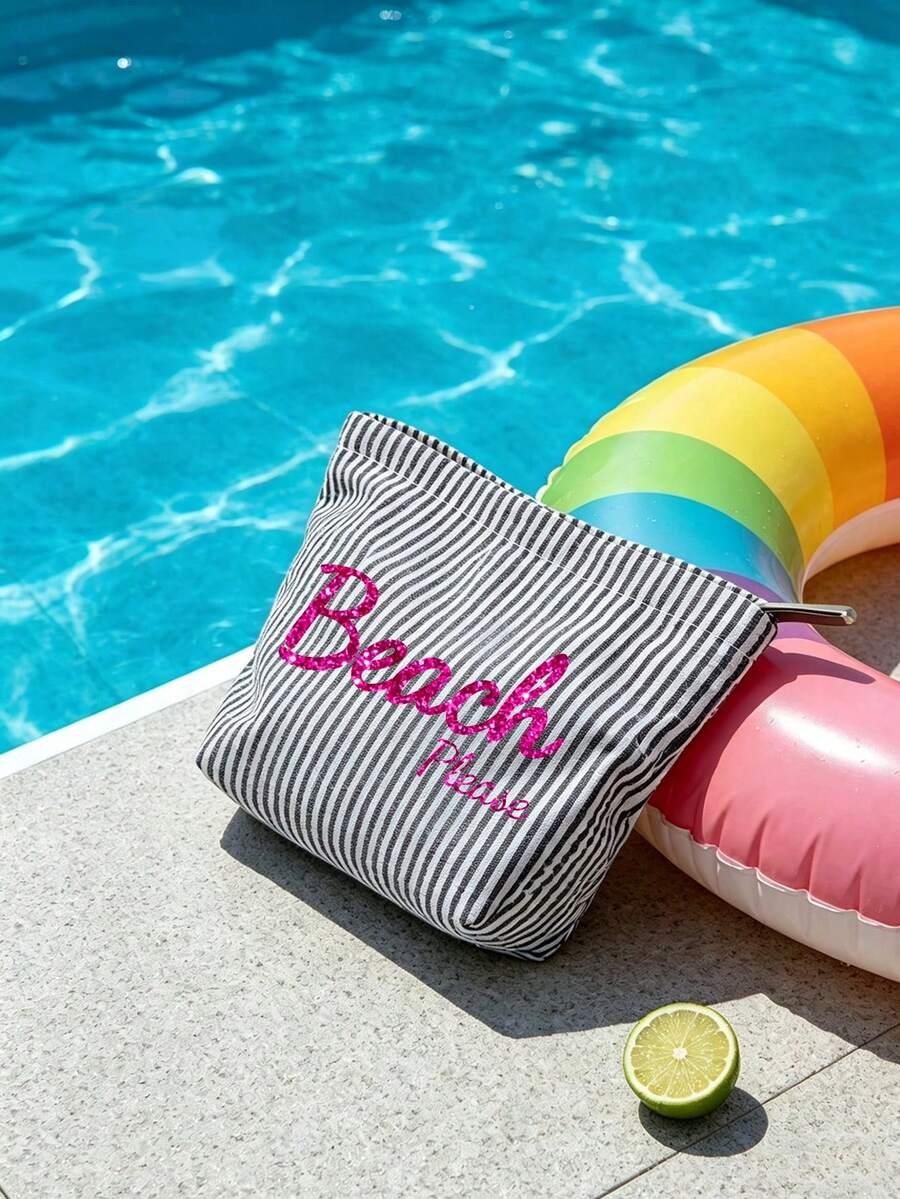 SHEIN TORBA PLAŻOWA WZÓR S07__33X38CM