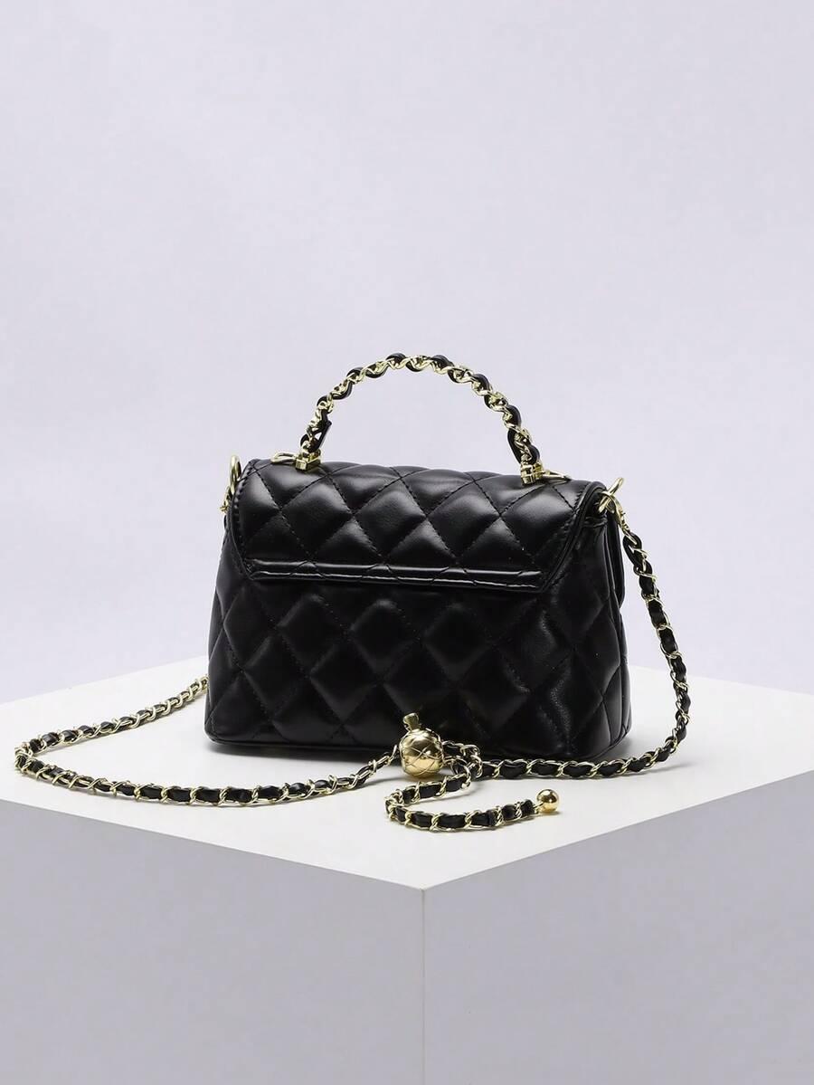SHEIN CZARNA TOREBKA NA RAMIĘ S07__19X9X13CM
