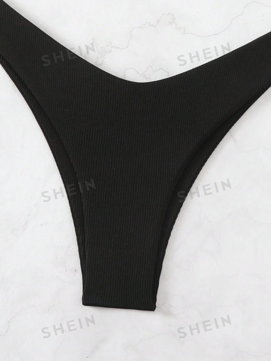 SHEIN DWUCZĘŚCIOWY KOSTIUM KĄPIELOWY PRĄŻKI S09__M