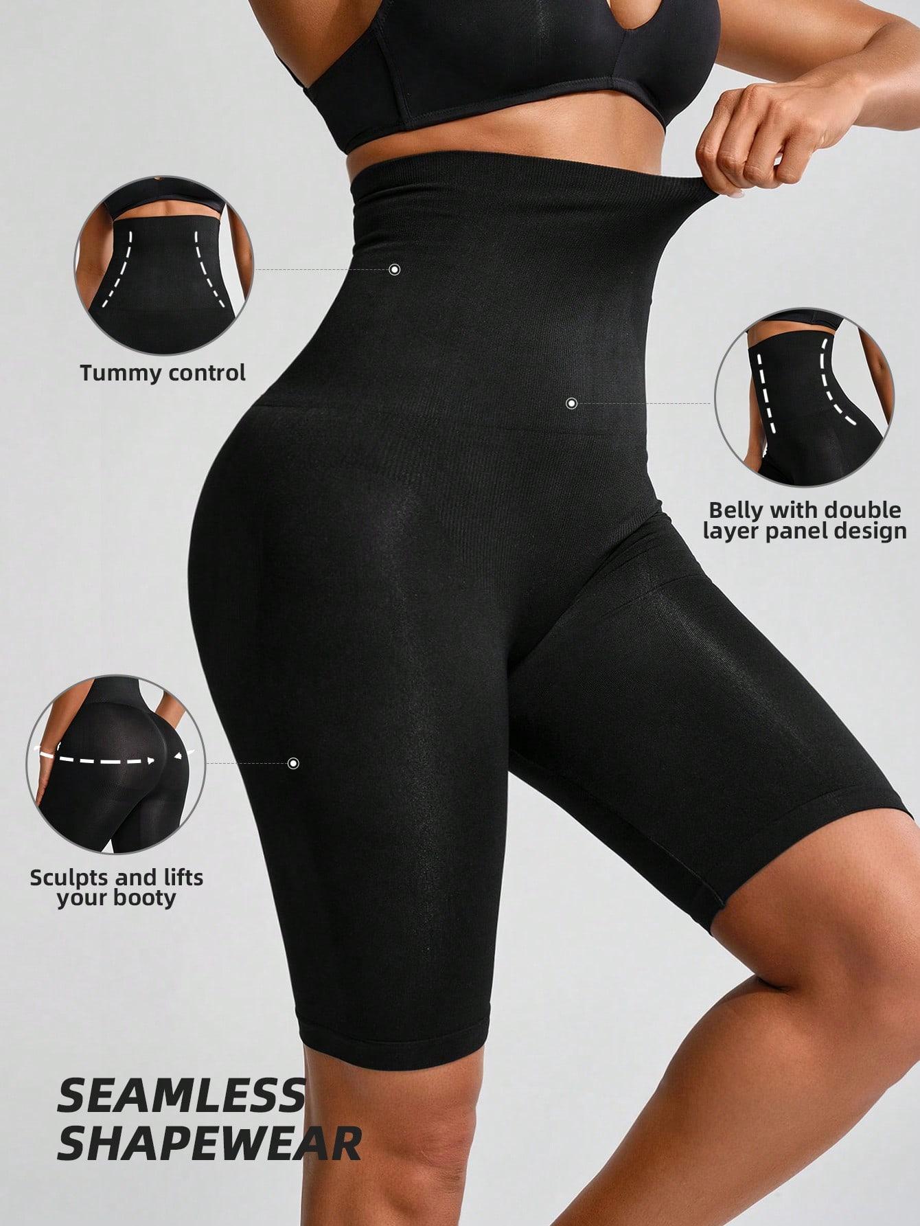 SHEIN CZARNE WYSZCZUPLAJĄCE SPODENKI S06__L