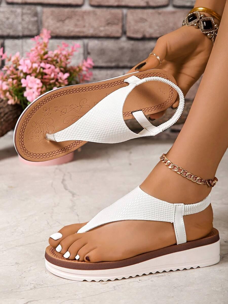 SHEIN BIAŁE SANDAŁY TEKSTURA S06__39