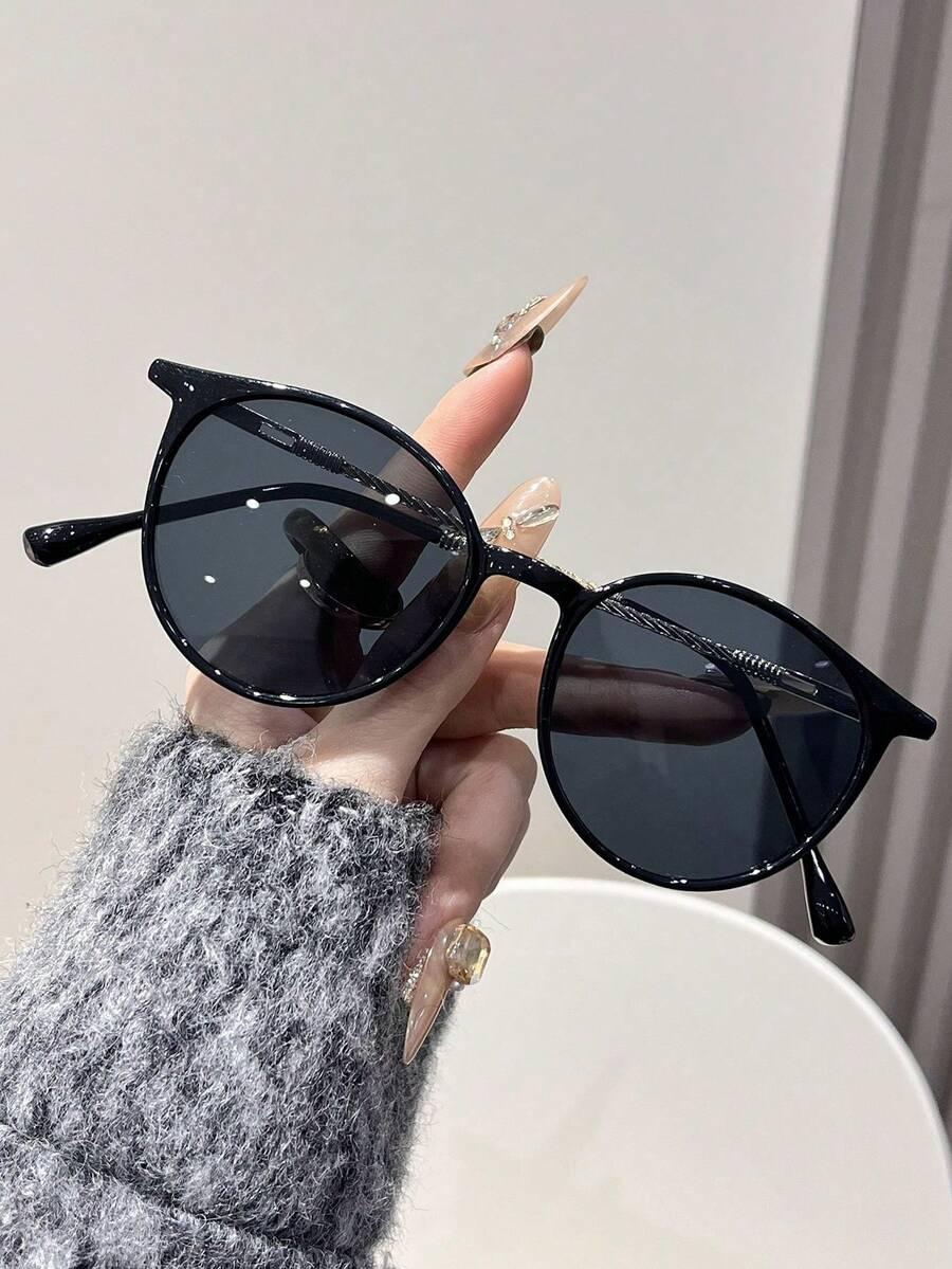 SHEIN CZARNE OKULARY PRZECIWSŁONECZNE S07
