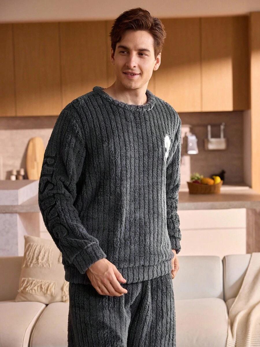 SHEIN SZARA BLUZA OD PIŻAMY MIŚ S06__XXL