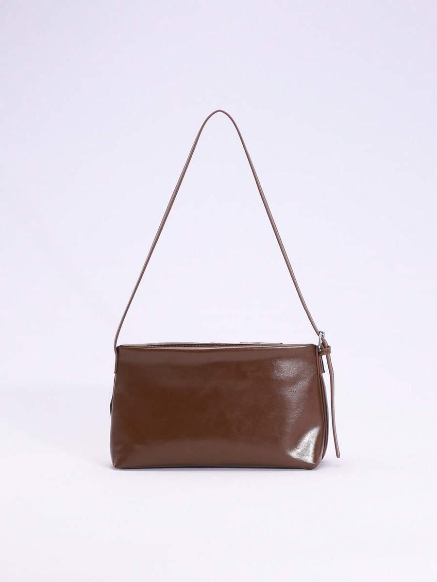 SHEIN BRĄZOWA TOREBKA NA RAMIĘ S07__16X27CM