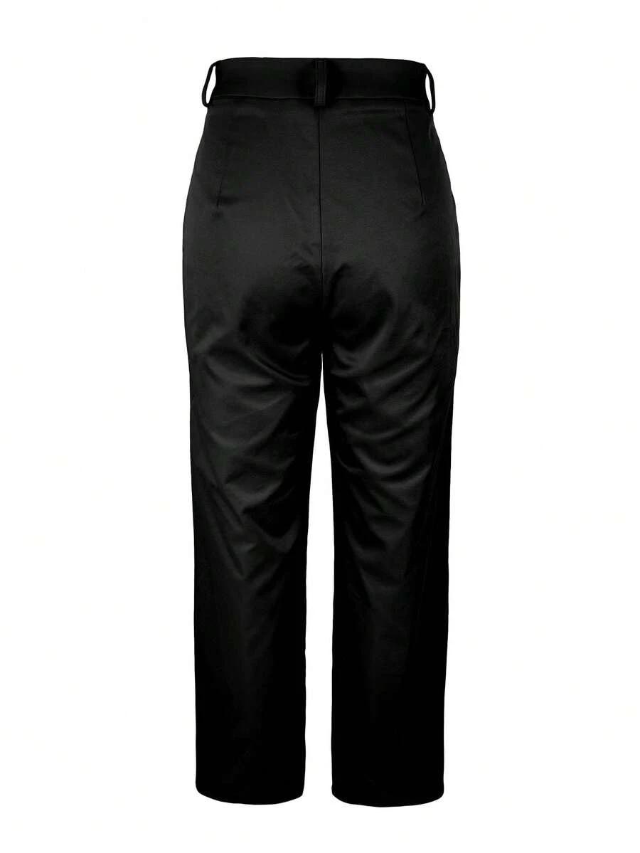 SHEIN CZARNE SPODNIE WYSOKI STAN S06__XL