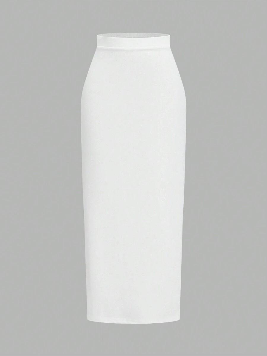 SHEIN BIAŁA MAXI SPÓDNICA S06__XS
