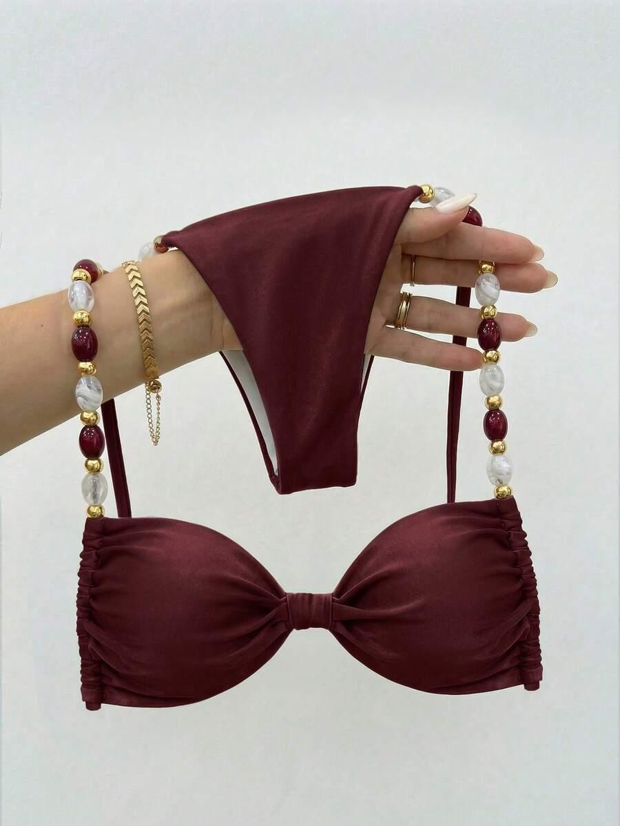 SHEIN DWUCZĘŚCIOWY STRÓJ KĄPIELOWY S06__M