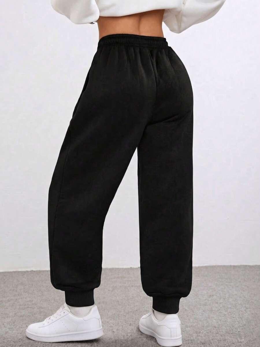 SHEIN CZARNE SPODNIE DRESOWE S06__XXL