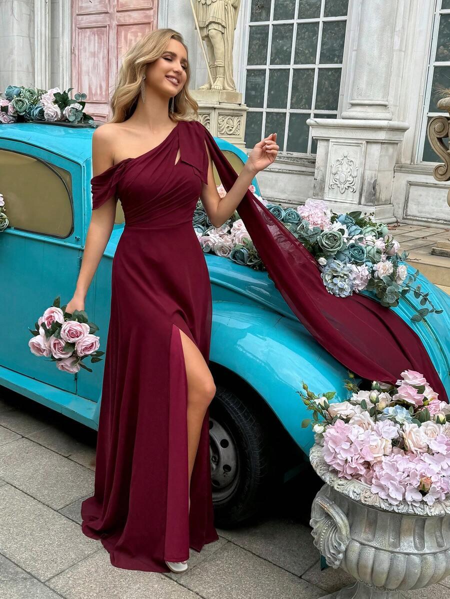 QOQ BORDOWA MAXI SUKIENKA