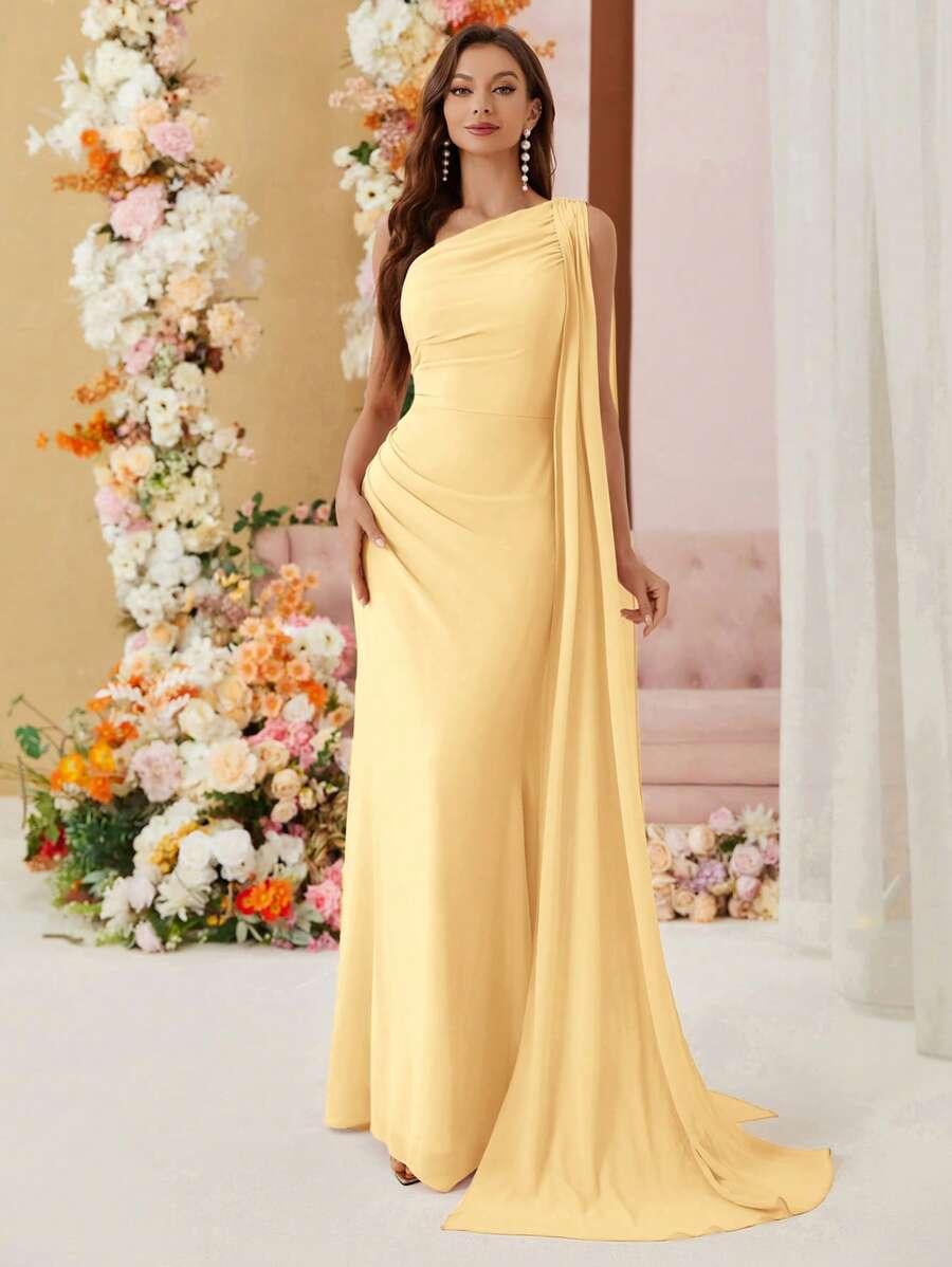 SHEIN ŻÓŁTA MAXI SUKIENKA S06__XL