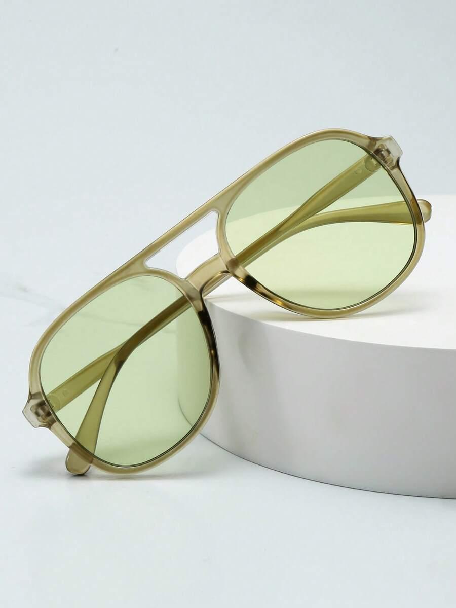 SHEIN ZIELONE OKULARY PRZECIWSŁONECZNE S07