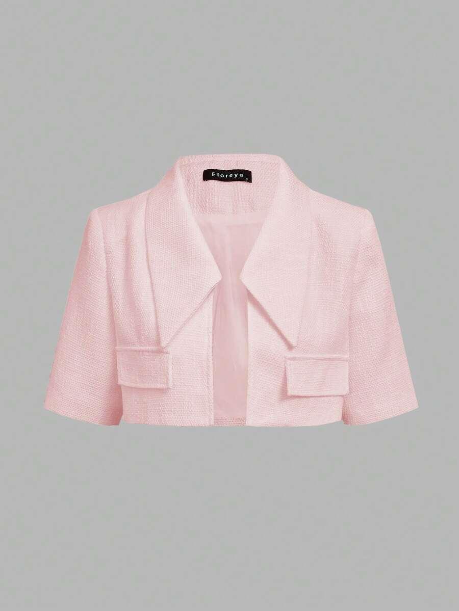 SHEIN RÓŻOWA MAXI SUKIENKA NARZUTKA KOMPLET S06__M