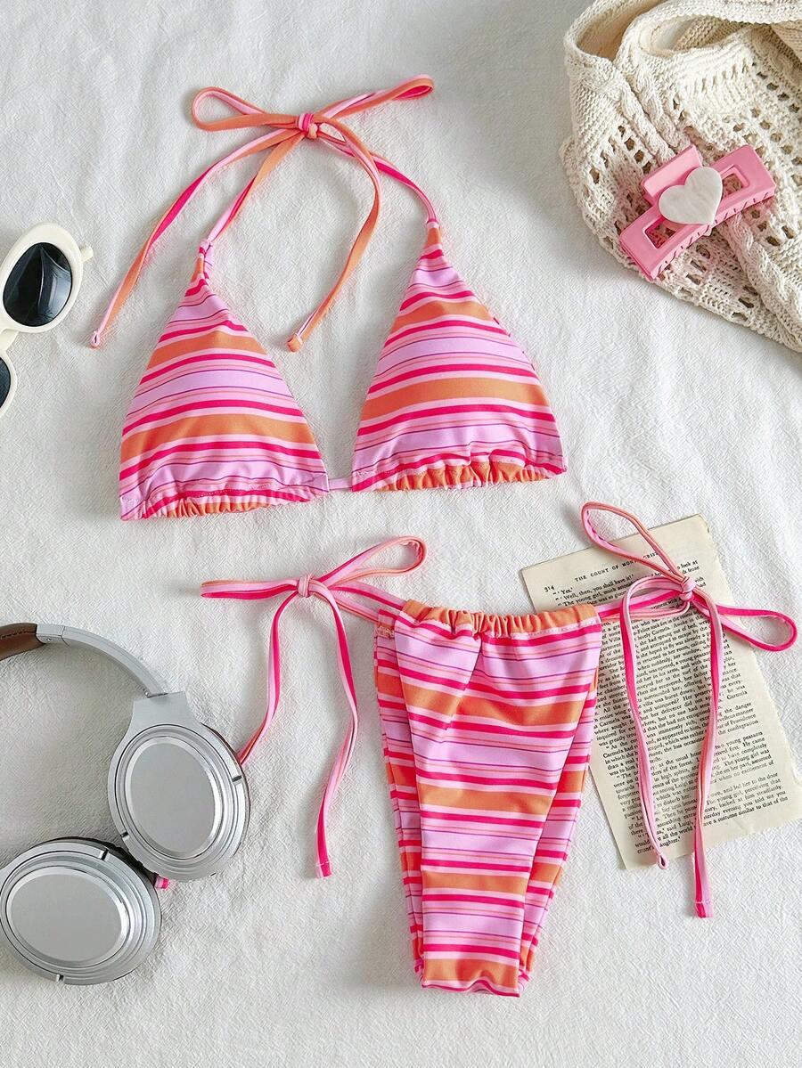 SHEIN DWUCZĘŚCIOWY STRÓJ KĄPIELOWY S09__XS