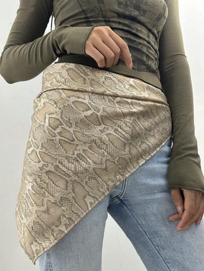 SHEIN CHUSTA WZÓR SKÓRA WĘŻA S07__65X65CM