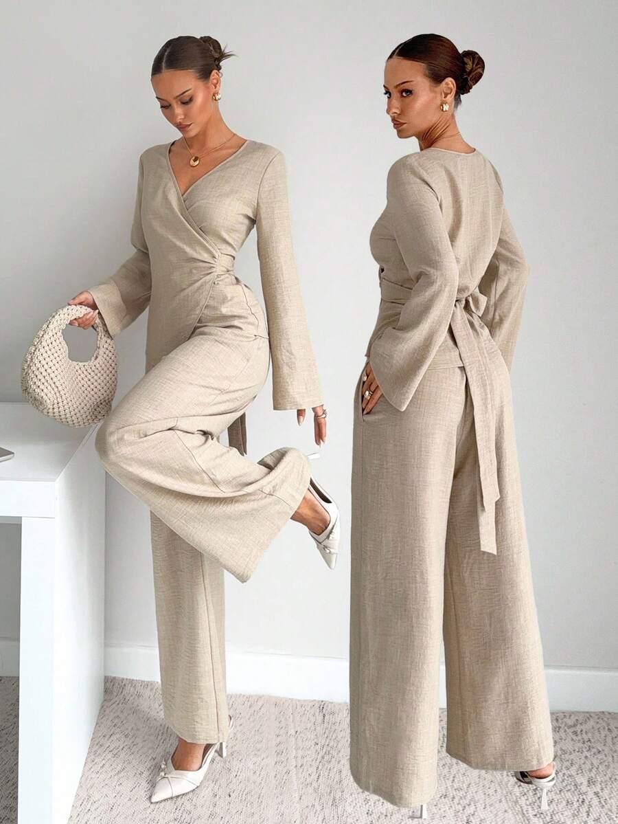 SHEIN SPODNIE BLUZKA KOMPLET S06__M
