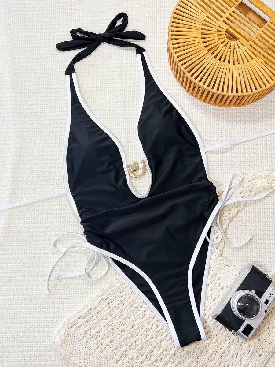 SHEIN JEDNOCZĘŚCIOWY STRÓJ KĄPIELOWY S09__M