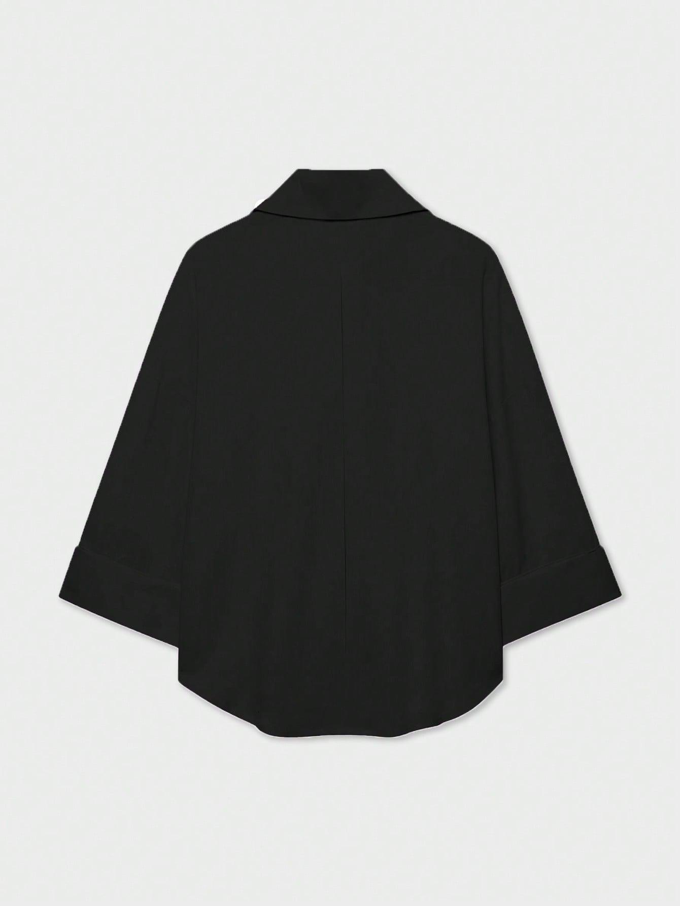 SHEIN CZARNA KOSZULA GUZIKI S06__M