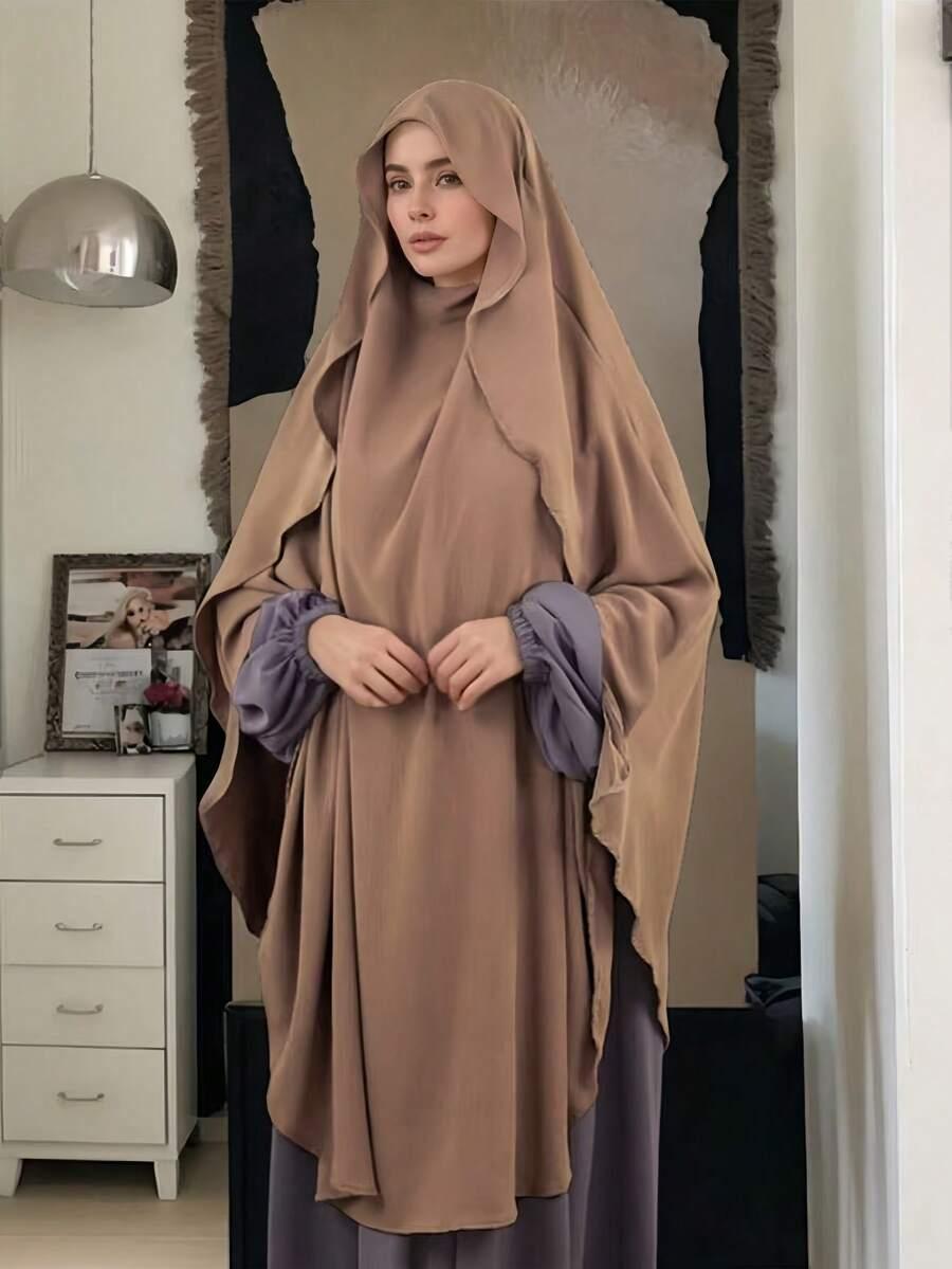 SHEIN BRĄZOWA CHUSTA HIDŻAB S07