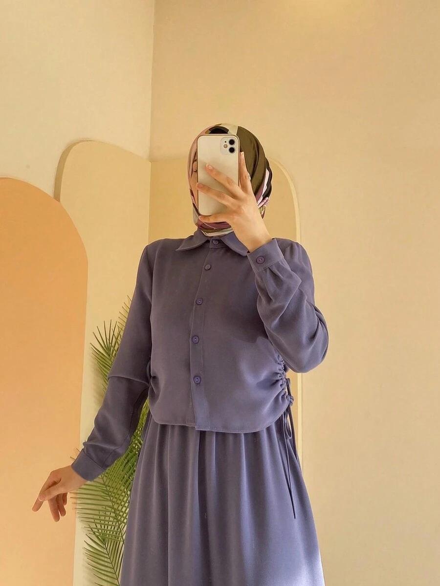 SHEIN KOSZULA SPÓDNICA KOMPLET S06__S