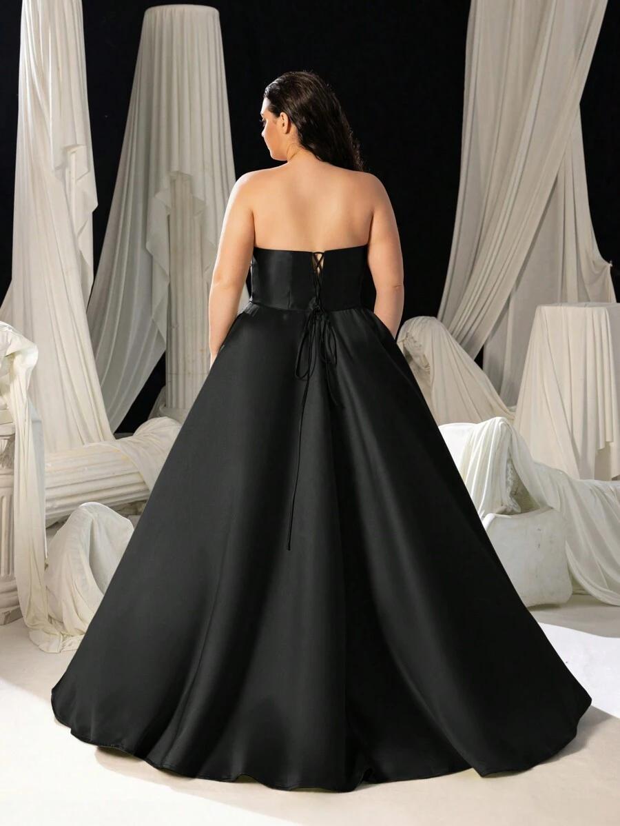 FAERIESTY CZARNA SUKIENKA MAXI S06__48
