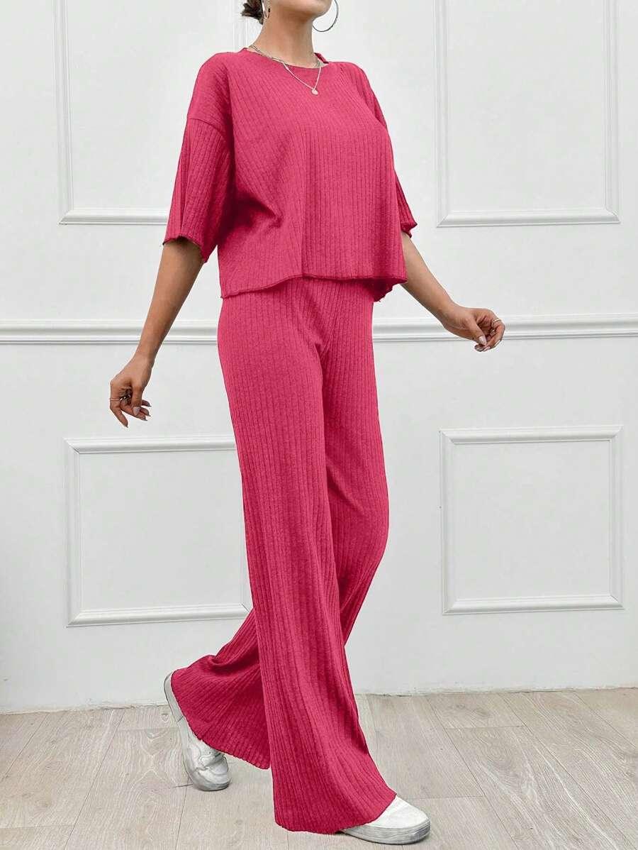 SHEIN BLUZKA SPODNIE KOMPLET S06__S