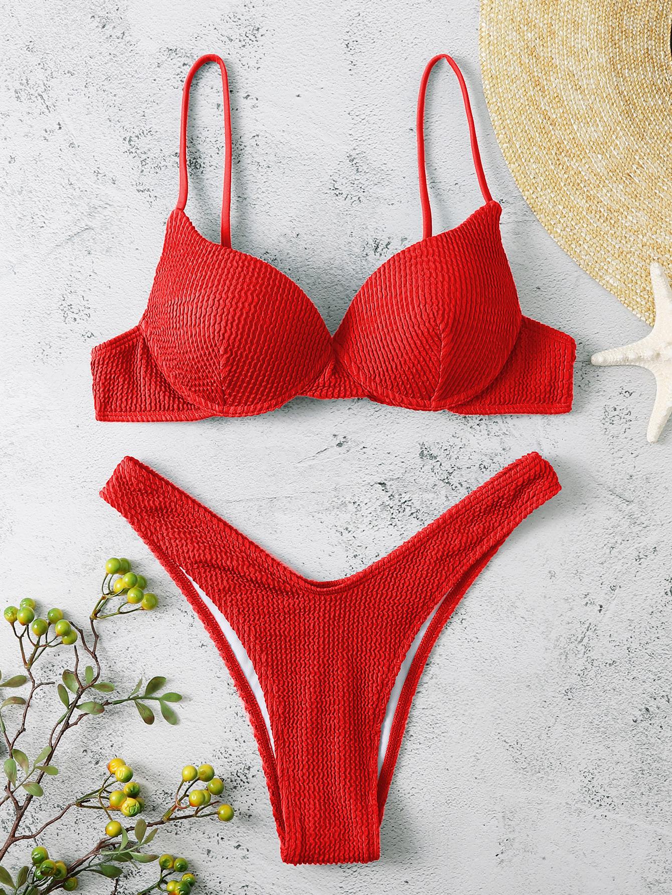 SHEIN DWUCZĘŚCIOWY STRÓJ KĄPIELOWY S09__XL