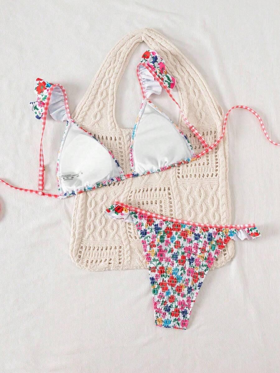 SHEIN DWUCZĘŚCIOWY STRÓJ KĄPIELOWY S09__XS