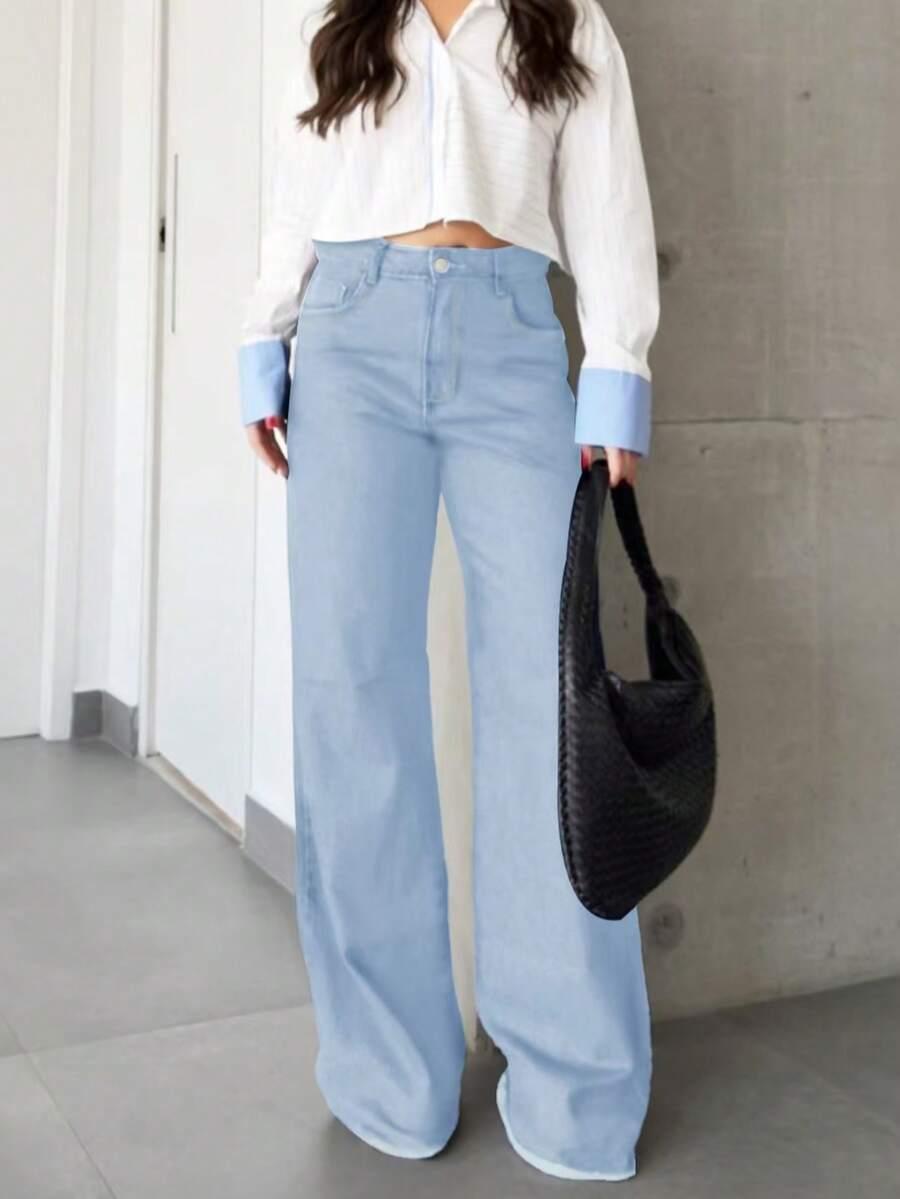 SHEIN NIEBIESKIE SPODNIE JEANS S06__XL