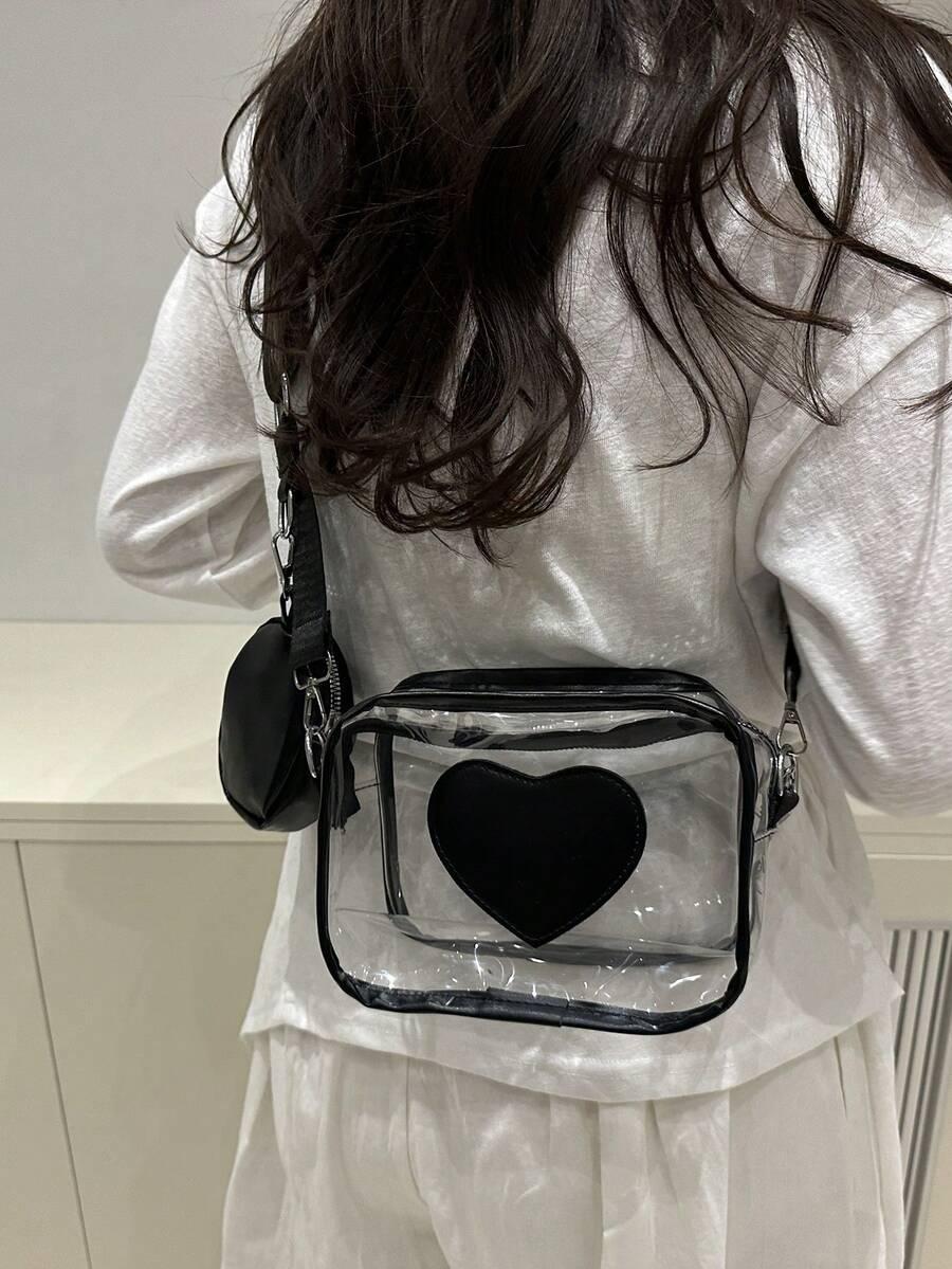 SHEIN CZARNA TOREBKA PASEK S07__19X9,5X14CM