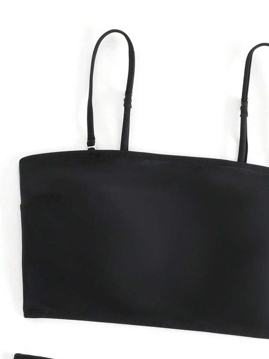 SHEIN DWUCZĘŚCIOWY STRÓJ KĄPIELOWY S09__L