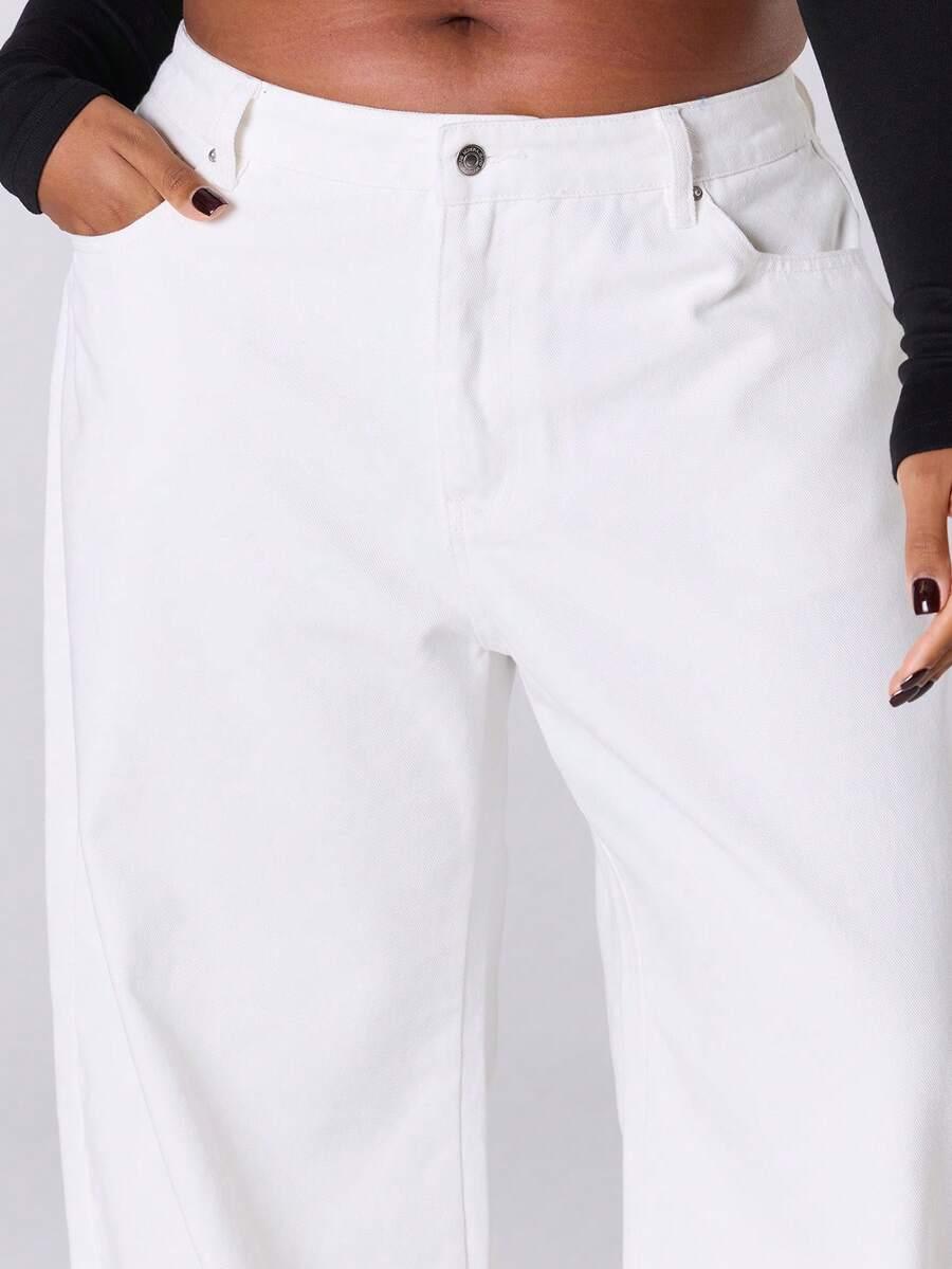 MUSERA BIAŁE SPODNIE JEANSOWE S06__46