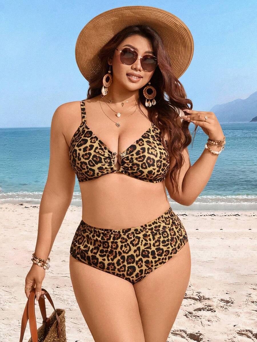 SWIM LUSHOIRE DWUCZĘŚCIOWY STRÓJ KĄPIELOWY ANIMAL PRINT S09__48