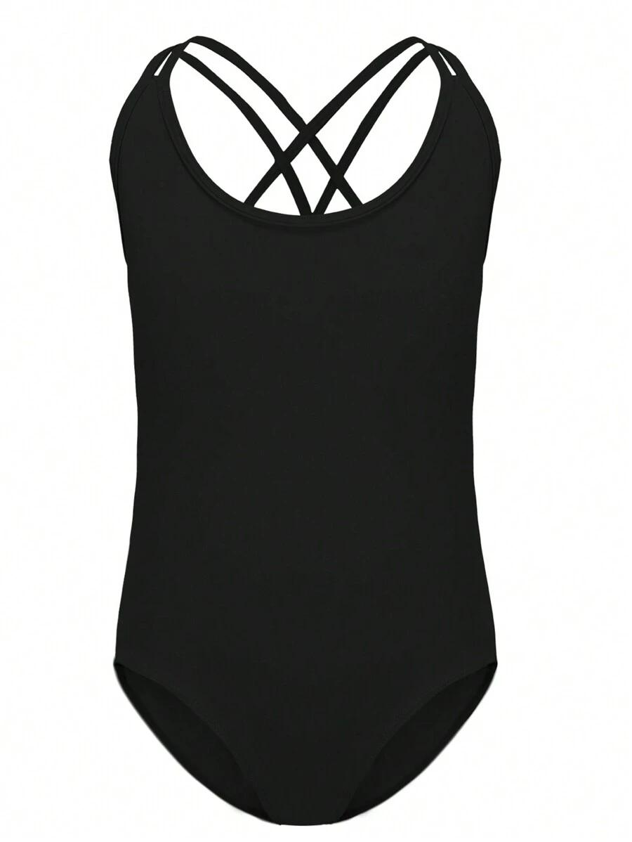SHEIN CZARNE BODY NA RAMIĄCZKACH S06__122-128