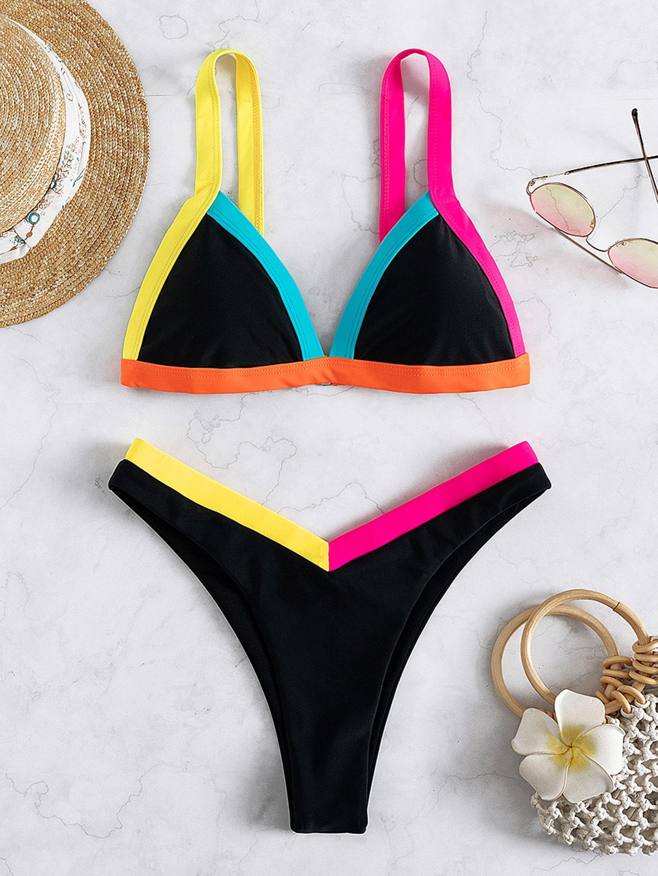 SHEIN DWUCZĘŚCIOWY STRÓJ KĄPIELOWY S09__M