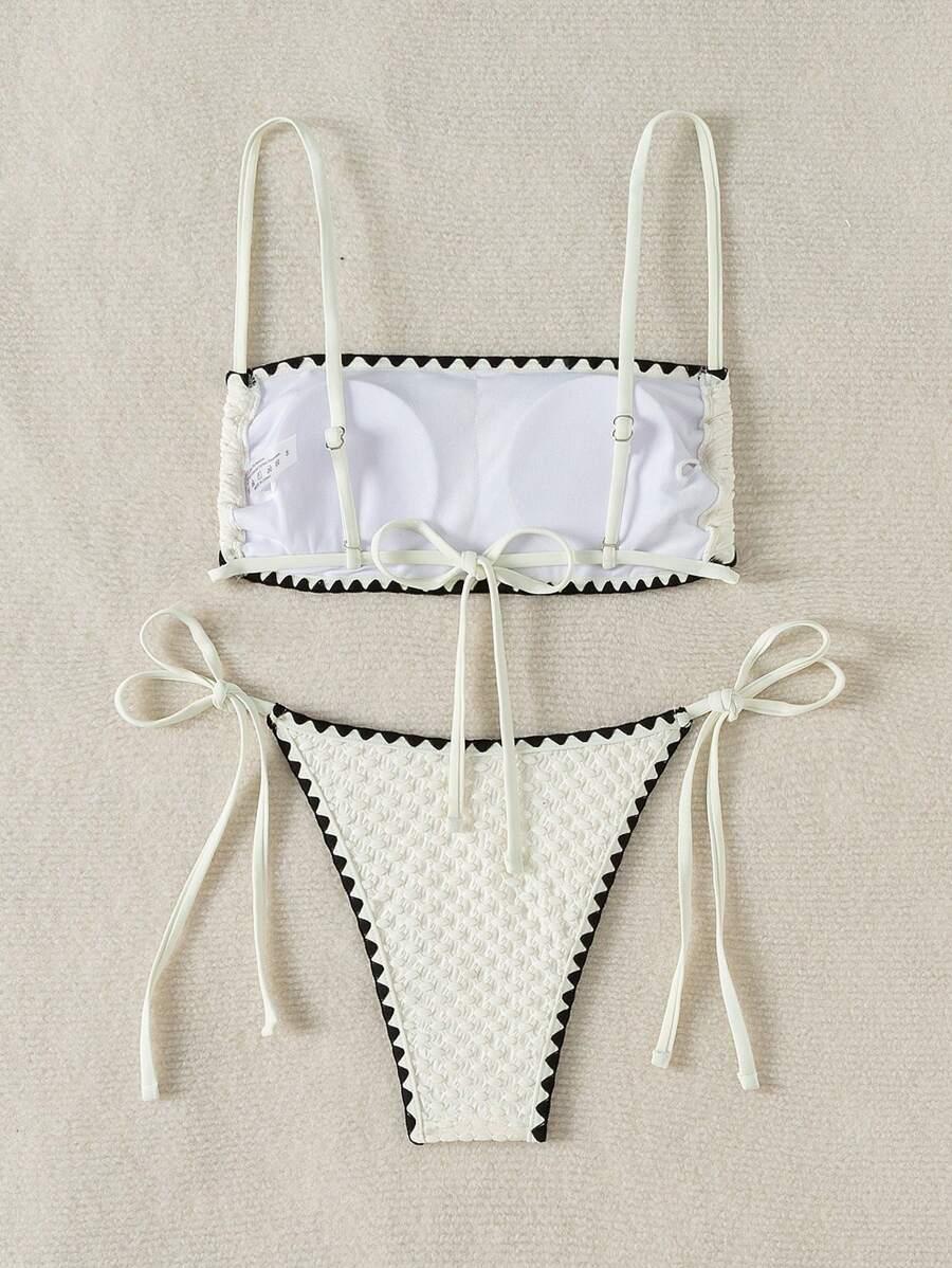 SHEIN DWUCZĘŚCIOWY STRÓJ KĄPIELOWY S06__M