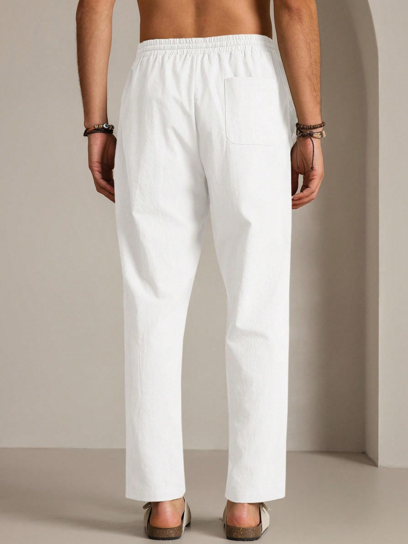 SHEIN KREMOWE SPODNIE PROSTE NOGAWKI CASUAL S06__XXL