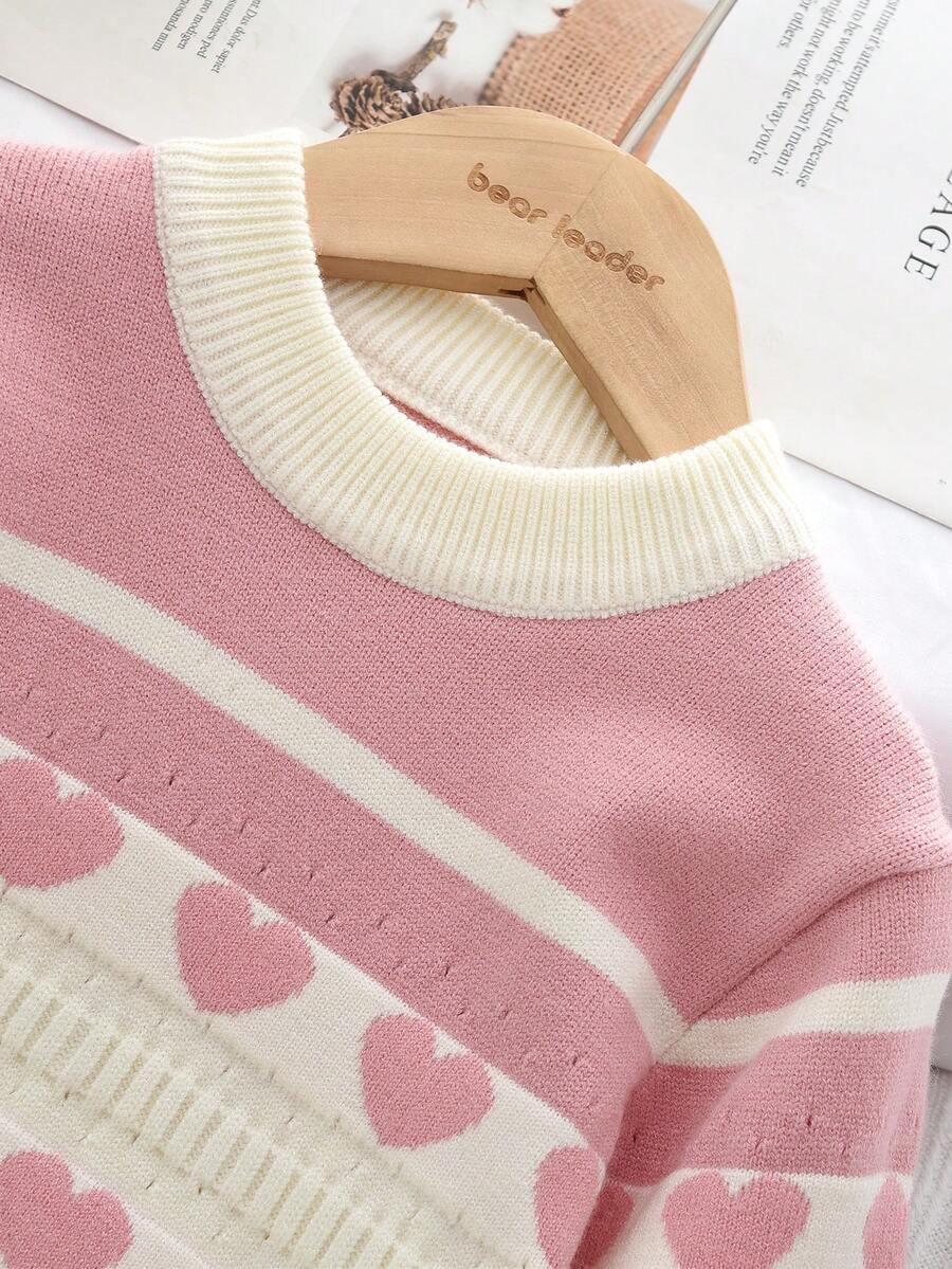 SHEIN SWETER SPÓDNICA KOMPLET S06__104-110