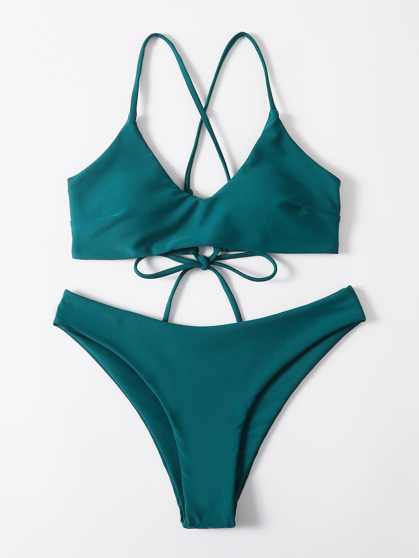 SHEIN DWUCZĘŚCIOWY STRÓJ KĄPIELOWY S09__M
