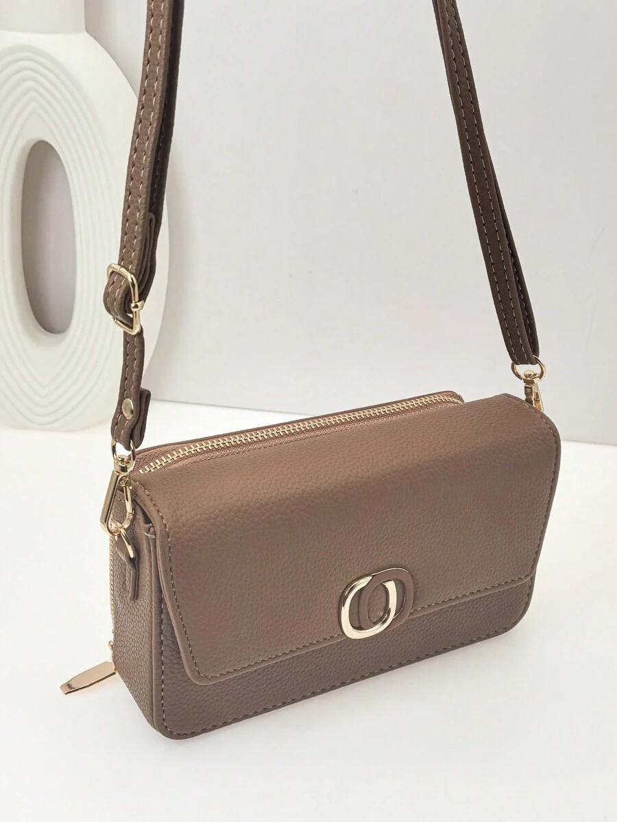 SHEIN BRĄZOWA TOREBKA PORTFEL S07__19X11