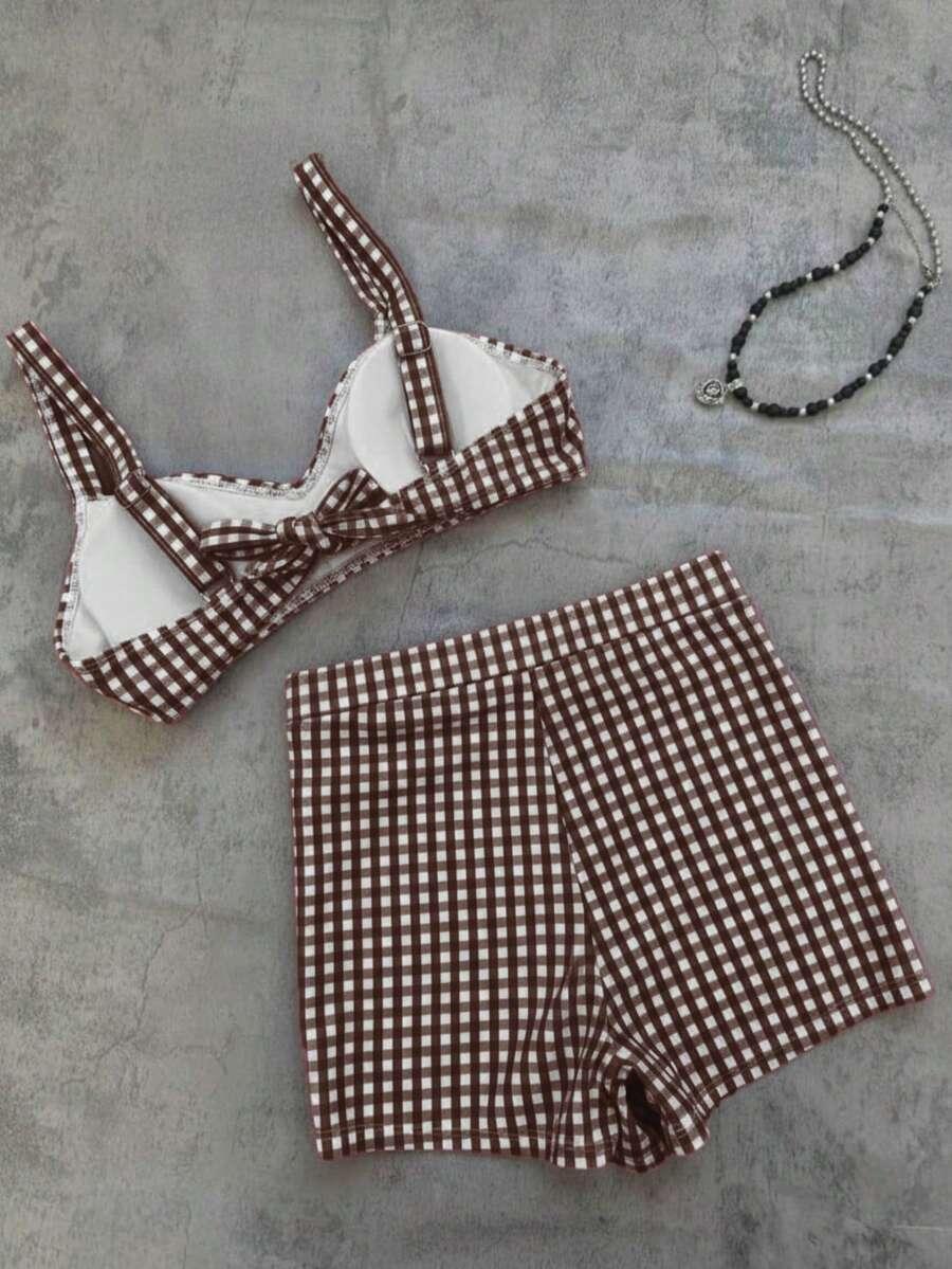 SHEIN DWUCZĘŚCIOWY STRÓJ KĄPIELOWY S06__S