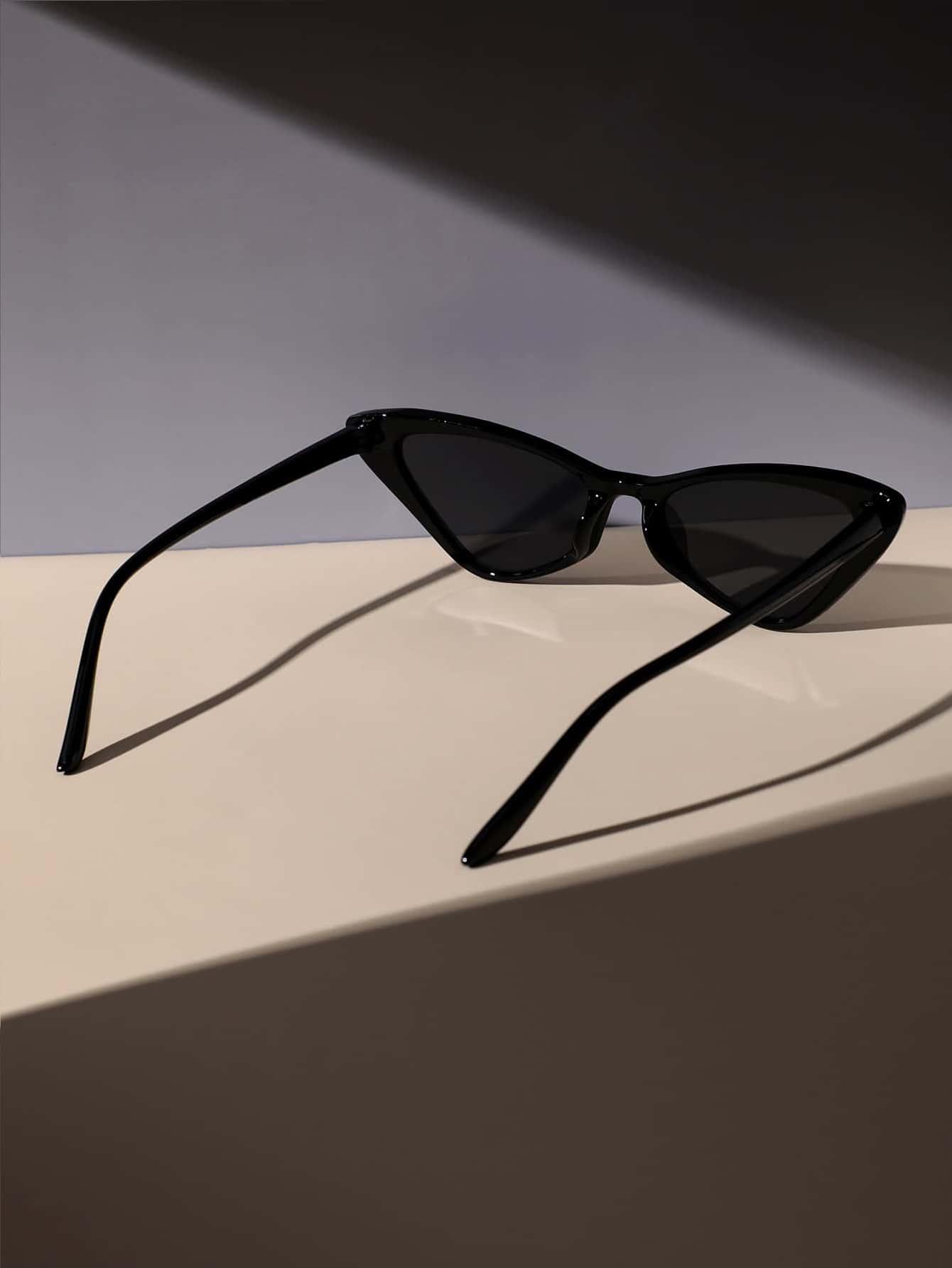 SHEIN CZARNE OKULARY PRZECIWSŁONECZNE S07