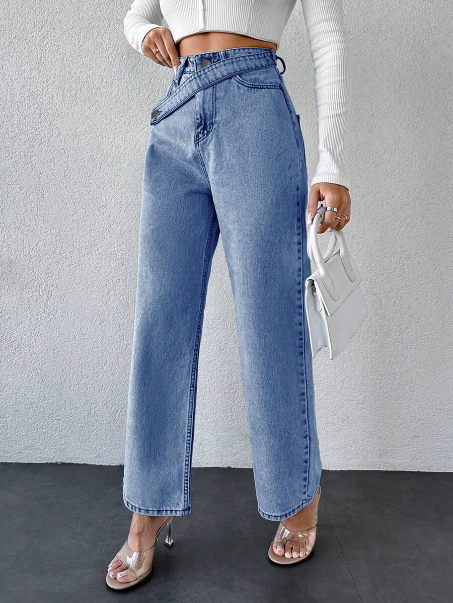 EURMUSE NIEBIESKIE SPODNIE JEANS S06__XXS