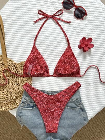 SHEIN DWUCZĘŚCIOWY STRÓJ KĄPIELOWY S09__XL