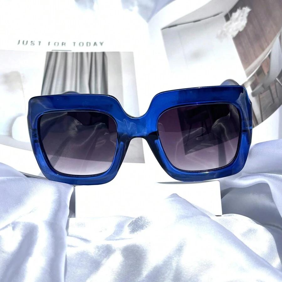 SHEIN NIEBIESKIE OKULARY PRZECIWSLONECZNE S07