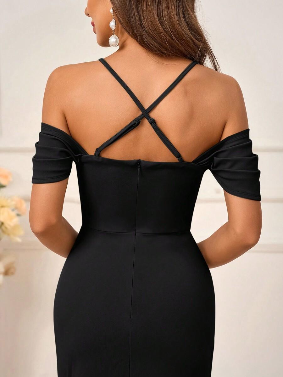 SHEIN CZARNA MAXI SUKIENKA S06__M