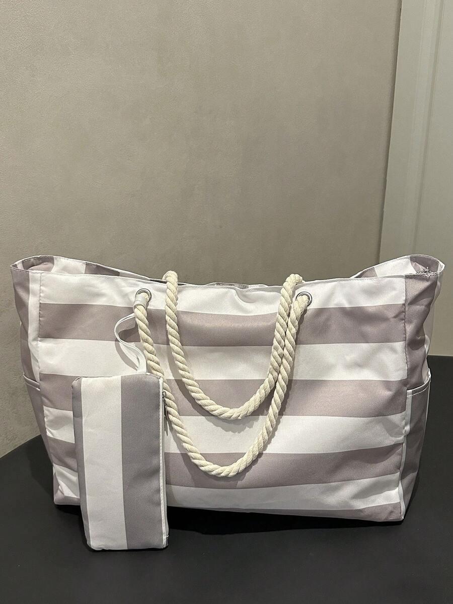 SHEIN TORBA PLAŻOWA PORTFEL KOMPLET S07__50X43